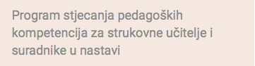 Rezultati Natječaja za upis polaznika...