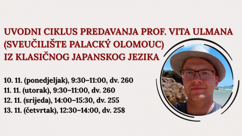 Gostujuća predavanja prof. Vita...