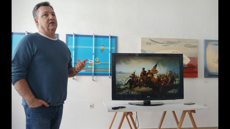 Na predavanju o američkom slikarstvu...