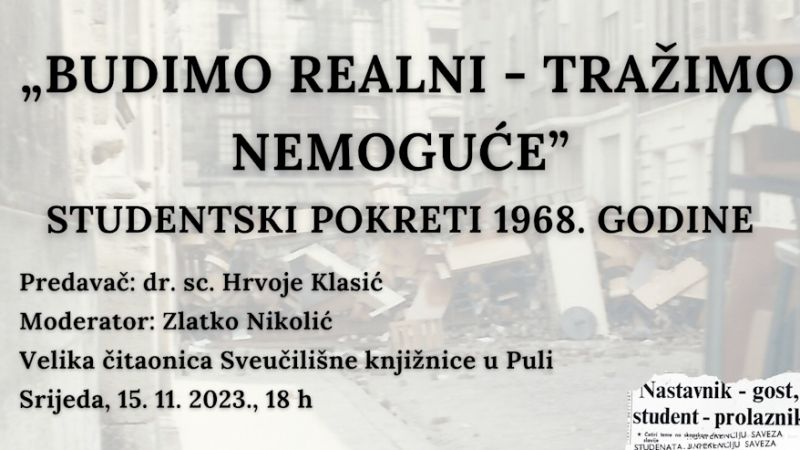 Javno predavanje: Hrvoje Klasić,...