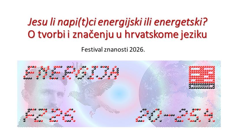 Odsjek za kroatistiku na Festivalu...